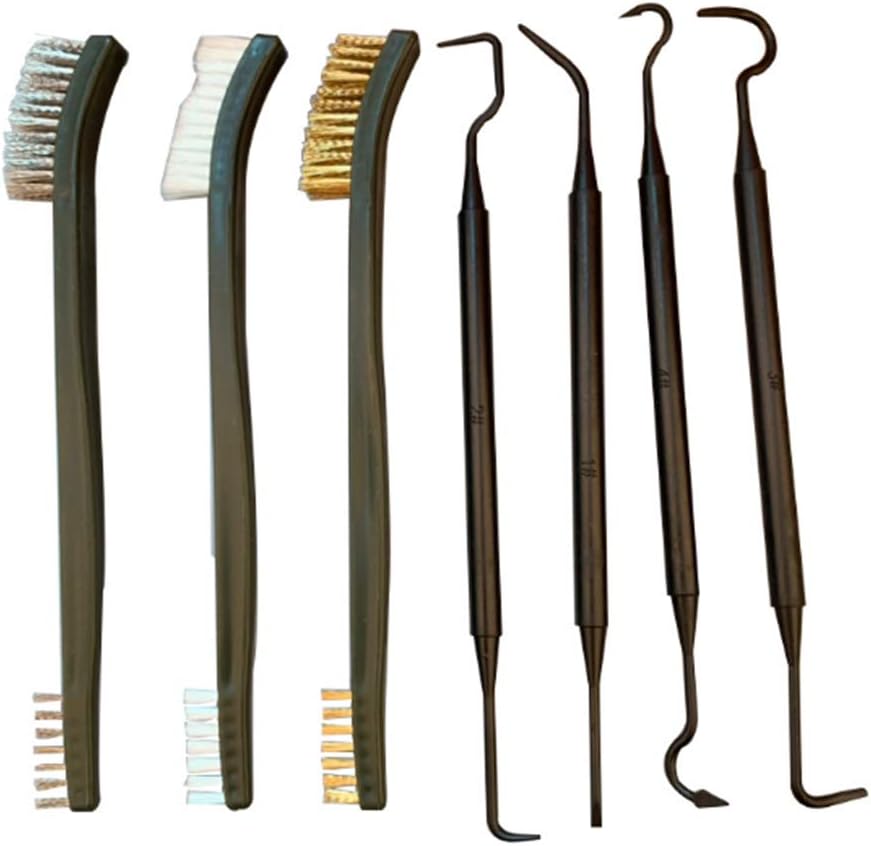 3PCS Mini Wire Brush Set – Double-End Cleaning Brushes with Stainless Steel, Brass & Nylon Bristles for Rust & Detail Cleaning