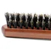 Natural Boar Bristle Hair Brush – Wooden Handle Anti-Static Fluffy Comb for Scalp Massage & Styling – Hairdresser Barber Comb for Men & Women