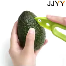 JJYY 3 In 1 Avocado Slicer Shea Corer Butter Fruit Peeler Cutter Pulp Separator Plastic Knife Kitchen Vegetable Tools