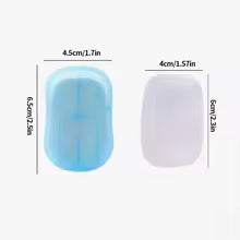 20/60/100PCS Bathroom Disposable Soap Paper Convenient Travel Soap Paper Washing Hand Bath Clean Scented Mini Paper Slice Soap