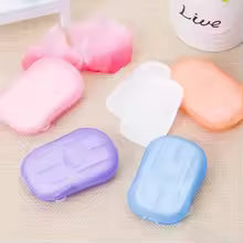 20/60/100PCS Bathroom Disposable Soap Paper Convenient Travel Soap Paper Washing Hand Bath Clean Scented Mini Paper Slice Soap