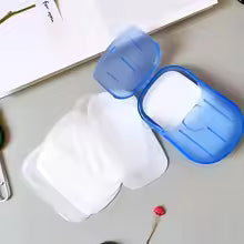 20/60/100PCS Bathroom Disposable Soap Paper Convenient Travel Soap Paper Washing Hand Bath Clean Scented Mini Paper Slice Soap