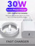 Apple Original 30W USB-C Fast Charger with Type-C Charge Cable – Compatible with iPhone 16/15/14/13/12/11 Pro Max, Mini, X, XS, XR, 8 Plus