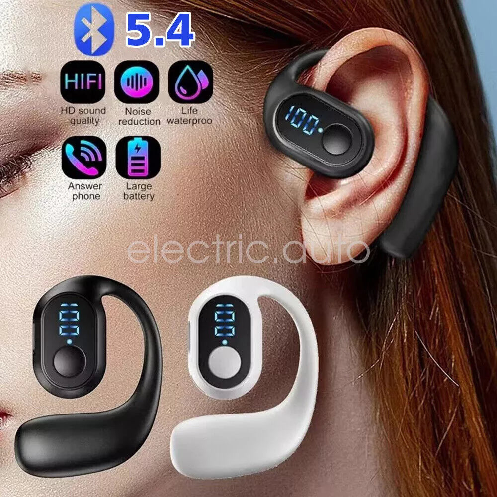 Bluetooth 5.3 TWS Wireless Ear Hook Headphones  HiFi Stereo Noise Cancelling Earbuds  Waterproof Sport Headset for Huawei Xiaomi