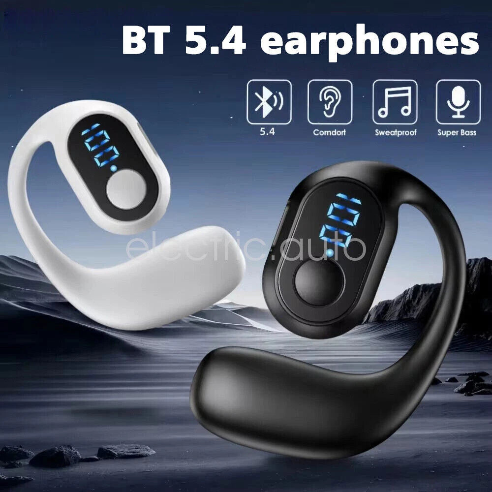 Bluetooth 5.3 TWS Wireless Ear Hook Headphones  HiFi Stereo Noise Cancelling Earbuds  Waterproof Sport Headset for Huawei Xiaomi