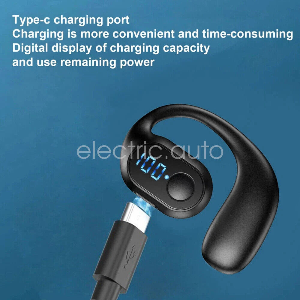 Bluetooth 5.3 TWS Wireless Ear Hook Headphones  HiFi Stereo Noise Cancelling Earbuds  Waterproof Sport Headset for Huawei Xiaomi
