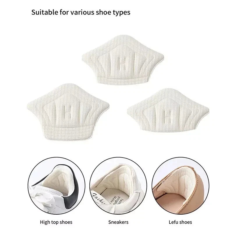 3/6 Pairs Heel Pads for Shoes – Anti-Wear Cushion Inserts, Adjustable Back Stickers for Sport & Casual Footwear