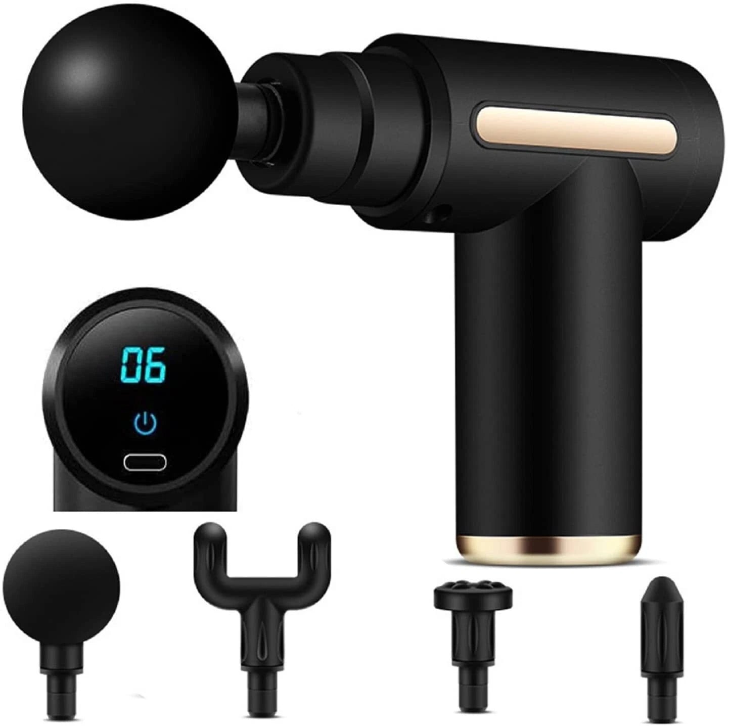 Mini Muscle Massage Gun – Portable Deep Tissue Percussion Massager for Back, Neck, Legs, Handheld Body Muscle Relief