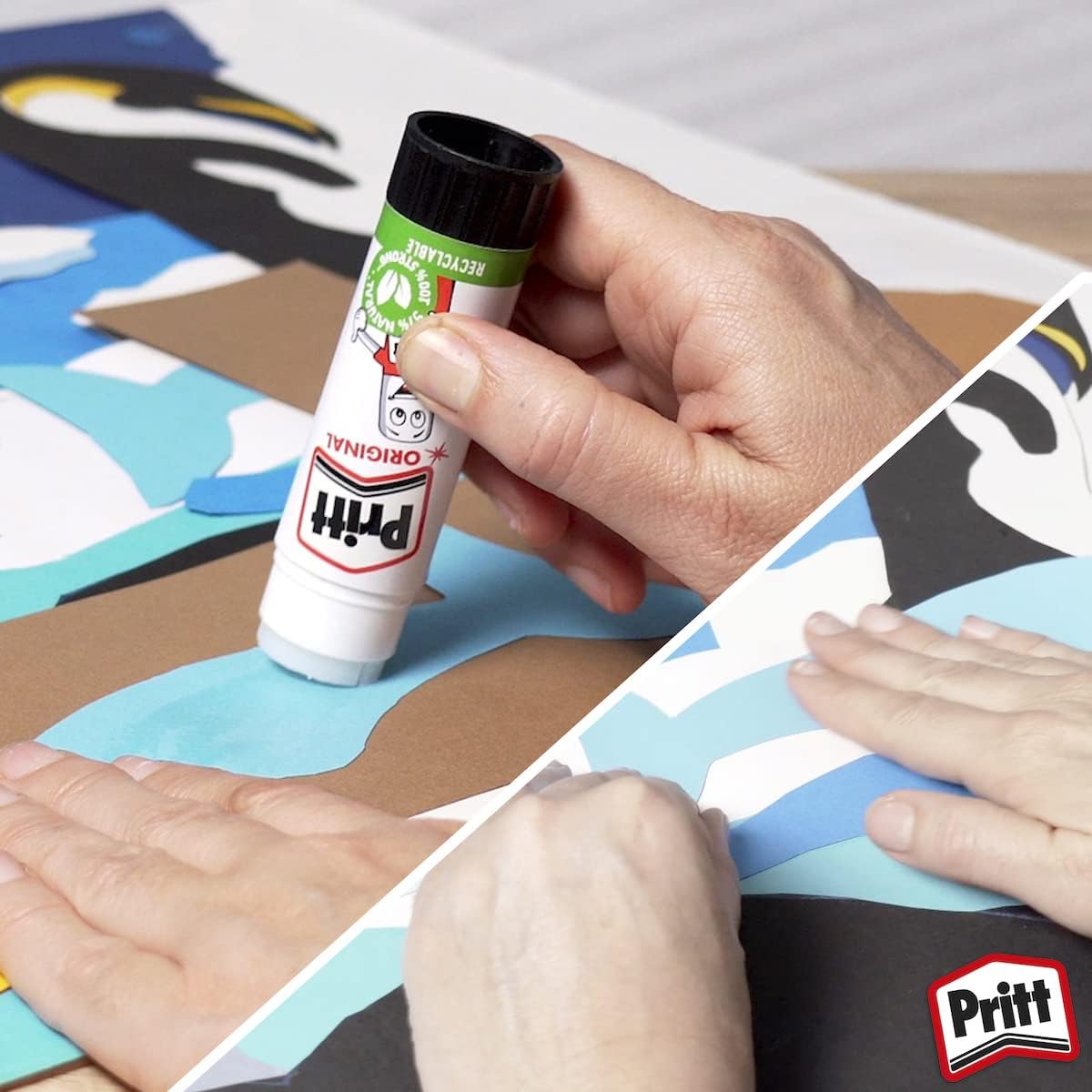 Pritt Glue Stick 22g (Pack of 3) – Child-Safe, Strong-Hold Craft Glue for School, Office & DIY Projects