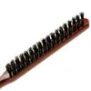 Natural Boar Bristle Hair Brush – Wooden Handle Anti-Static Fluffy Comb for Scalp Massage & Styling – Hairdresser Barber Comb for Men & Women