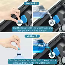 Car Windshield Washer Fluid Concentrated Tablets Solid Effervescent Wiper Tablet for Car Room Kitchen Window Glass Cleaning