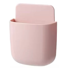 Wall Mounted Storage Box Mobile Phone Plug Holder Stand Rack Remote Control Storage Organizer Case For Air Conditioner TV