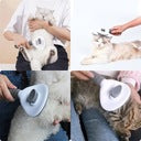Self-Cleaning Pet Hair Removal Comb – Cat Slicker Brush & Dog Grooming Tool for Shedding, Tangles & Mats – Easy Clean Pet Deshedding Brush for Cats & Dogs