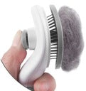 Self-Cleaning Pet Hair Removal Comb – Cat Slicker Brush & Dog Grooming Tool for Shedding, Tangles & Mats – Easy Clean Pet Deshedding Brush for Cats & Dogs
