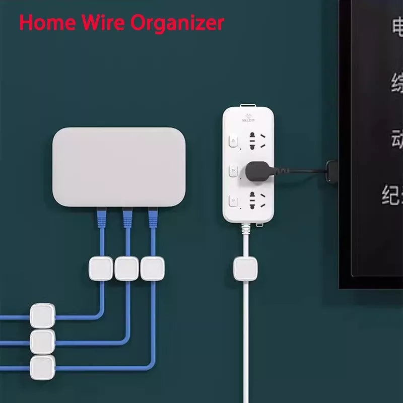 Magnetic Cable Clip Holder – Adhesive Cord Organizer for Desk, Home & Office Wire Management