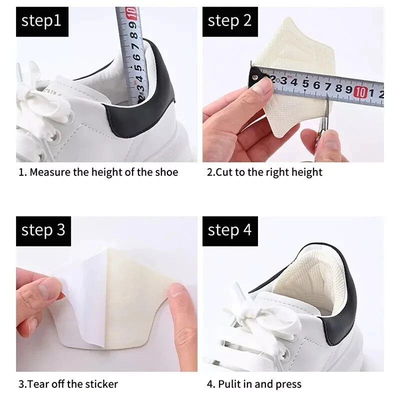 3/6 Pairs Heel Pads for Shoes – Anti-Wear Cushion Inserts, Adjustable Back Stickers for Sport & Casual Footwear